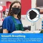 KN95 Face Mask Black 50 Pack, Individually Wrapped 5-Layer Filter Efficiency≥95% Face Masks 4