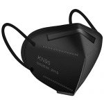 25 Pack KN95 Face Mask, WWDOLL 5-Ply Mask Protection Against PM2.5, Fire Smoke, Breathable Mask for Women and Men Black - Black 31