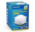 Small Size N95 Dust Mask - 20 pack - NIOSH Certified Respirator Mask | Safety Mask for Construction Dust, Woodworking, Wildfire Smoke & more 6