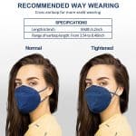 30 Packs KN95 Face Mask, 5-Plyers Protection Cup Dust Face Mask, Breathable Protection Mask for Women Man, Pink 13