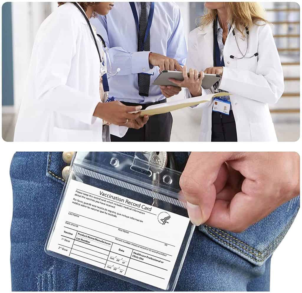 Teskyer 5 Pack CDC Vaccination Card