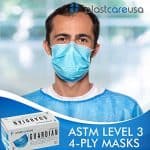 ASTM Level 3 Face Masks, Disposable (Blue)