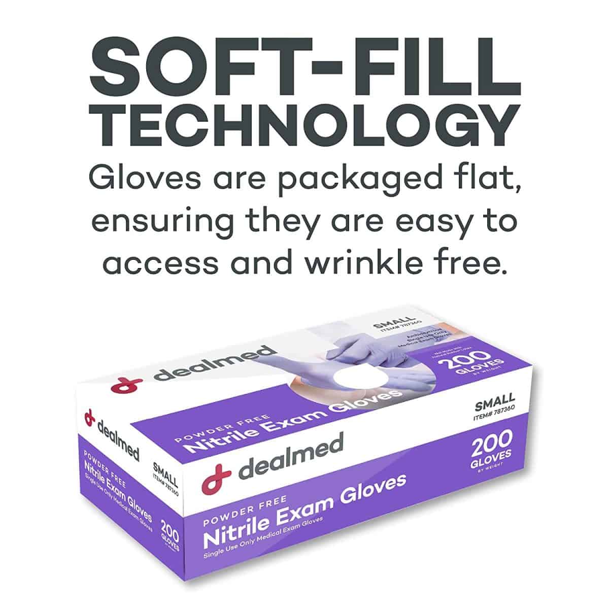 Dealmed Medical Exam Gloves – 2000 Count Medium Nitrile Gloves, Disposable Gloves, Non-Irritating Latex Free Gloves, Multi-Purpose Use Medical Gloves for a First Aid Kit and Medical Facilities 12