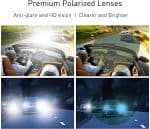 Night Vision Glasses for Driving Men Women Anti Glare Polarized Clearsight Wrap Around Fit Over Sunglasses ANDWOOD 21