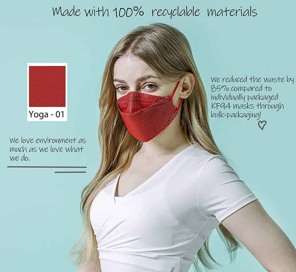 (20 PACK) KF94 Mask Made in Korea for Kids, Women, Men with Patterns, Designs 23