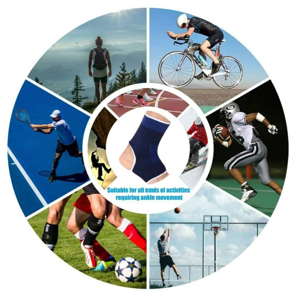 Blue Ankle Sports Support Brace